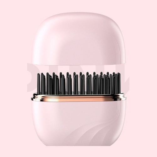 AllClear Glide in Fantasy Pink, lid off, showing the heated comb teeth